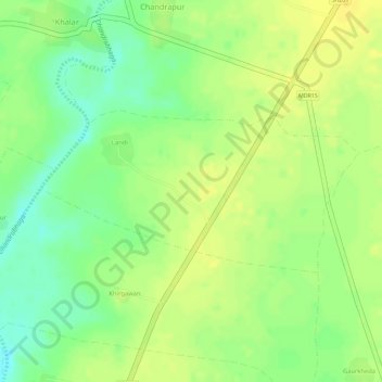 Landi topographic map, elevation, terrain