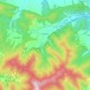 Ponikiew topographic map, elevation, terrain