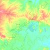 Ébano topographic map, elevation, terrain