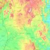 Gia Lai Province topographic map, elevation, terrain