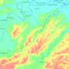Sungai Telentam Kecil topographic map, elevation, terrain