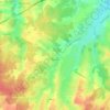 Chapeau topographic map, elevation, terrain