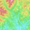Izvoarele topographic map, elevation, terrain