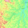 São Sebastião do Oeste topographic map, elevation, terrain
