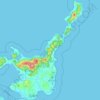 石垣島 topographic map, elevation, terrain