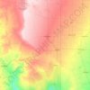 Lea County topographic map, elevation, terrain