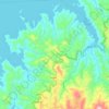 Gihombo topographic map, elevation, terrain