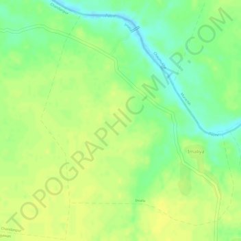 Imalia topographic map, elevation, terrain