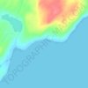 Belle Aways Cove topographic map, elevation, terrain