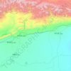 Kuqa topographic map, elevation, terrain