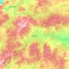 Daday topographic map, elevation, terrain