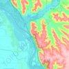 Alma topographic map, elevation, terrain