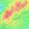 Village of North Hills topographic map, elevation, terrain