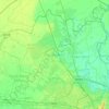 North Delhi topographic map, elevation, terrain