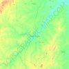 Senador Pompeu topographic map, elevation, terrain