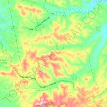 Terrenos del Lote 20 "Escolín" topographic map, elevation, terrain
