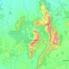 Grampians topographic map, elevation, terrain