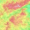 Karlovy Vary Region topographic map, elevation, terrain