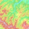 Santa Sofia topographic map, elevation, terrain
