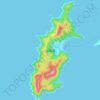 Yoro Island topographic map, elevation, terrain