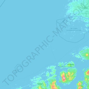 Kristiansund topographic map, elevation, terrain