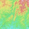 天竜区 topographic map, elevation, terrain
