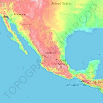 Carta Topografica Estado de Mexico