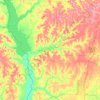 Clay County topographic map, elevation, terrain