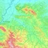 Jadar topographic map, elevation, terrain
