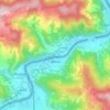 Crvica topographic map, elevation, terrain