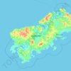 Shikotan topographic map, elevation, terrain