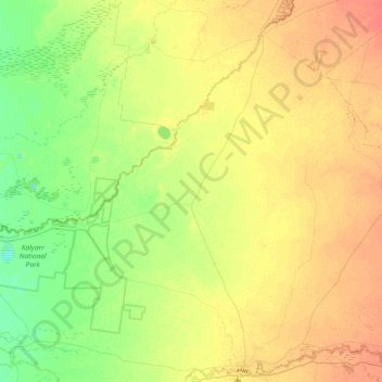 One Tree topographic map, elevation, terrain