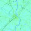 Cần Giuộc topographic map, elevation, terrain