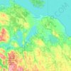 Cheboygan County topographic map, elevation, terrain