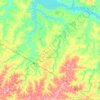 Penápolis topographic map, elevation, terrain