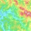Zagradje topographic map, elevation, terrain