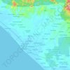 Teunom topographic map, elevation, terrain