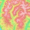 Sarntal - Sarentino topographic map, elevation, terrain