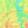 Sampora topographic map, elevation, terrain