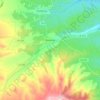 Badarán topographic map, elevation, terrain