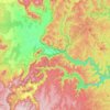 Glen Davis topographic map, elevation, terrain