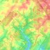Ten Mile Creek topographic map, elevation, terrain