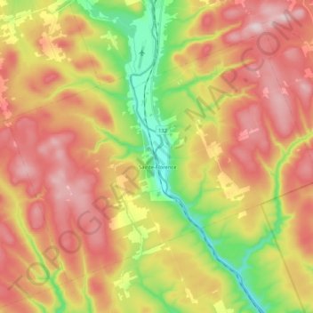 Sainte-Florence topographic map, elevation, terrain