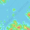 Sadeung-myeon topographic map, elevation, terrain