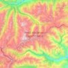 Parque nacional Gran Paraíso topographic map, elevation, terrain