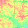 Bates County topographic map, elevation, terrain