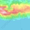 Zavala topographic map, elevation, terrain