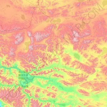 Duoma topographic map, elevation, terrain