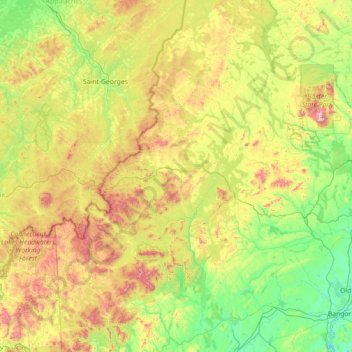 Somerset County topographic map, elevation, terrain