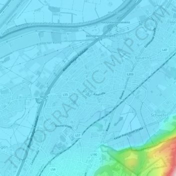 Altach topographic map, elevation, terrain